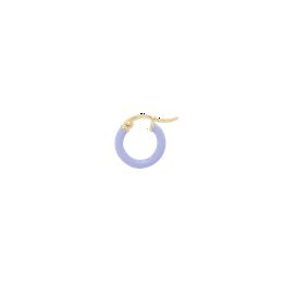 Overview image: Single lavender enamel earring