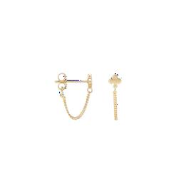 Overview image: Single club chain earring