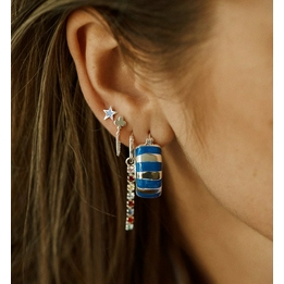 Overview second image: Single club chain earring