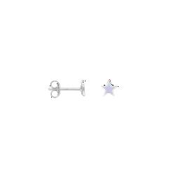 Overview image: Single lavender star stud