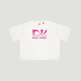 Overview image: Boxy Tee with pink DS print