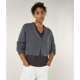 Overview image: Cropped Cardigan Knit