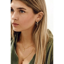 Overview second image: Twirl Hoop Earring